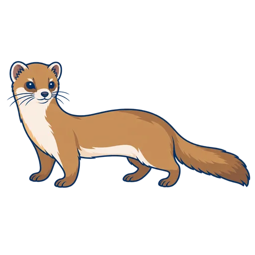 イタチのイラスト